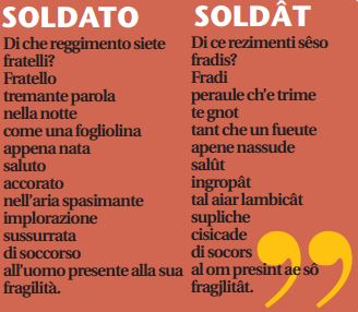 100 anni dopo, Ungaretti parla friulano