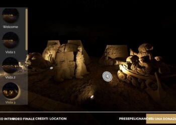 Al Presepe di sabbia di Lignano con visita virtuale