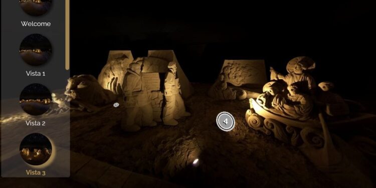 Al Presepe di sabbia di Lignano con visita virtuale