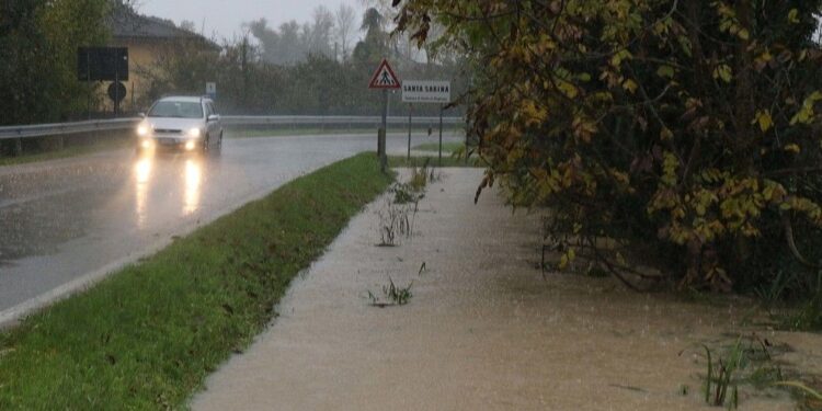 Allagamenti e una frana in Friuli