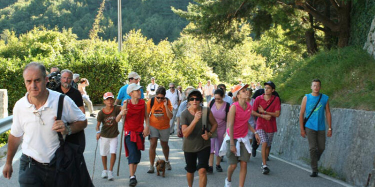 Centinaia di giovani pellegrini a Castelmonte