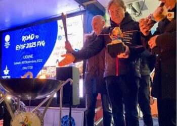 Eyof, a Udine la torcia olimpica