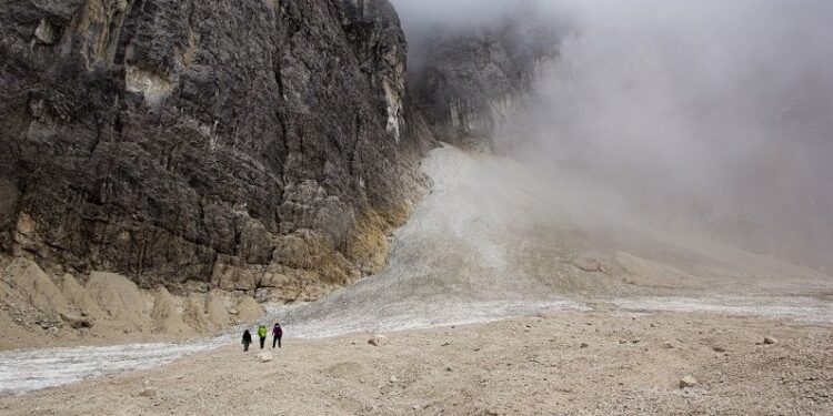 Ghiacciaio del Montasio, 34 metri di spessore in meno rispetto agli anni ‘80