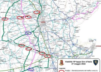 Giro, ecco la mappa della chiusura delle strade
