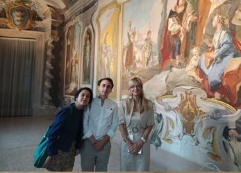 Il segretario di Villa Medici in visita nei musei di Udine