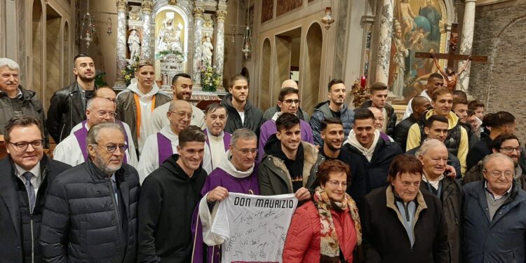 L’Udinese a Castelmonte. Don Michelutti: «I piccoli vi imitano, siate esempi»