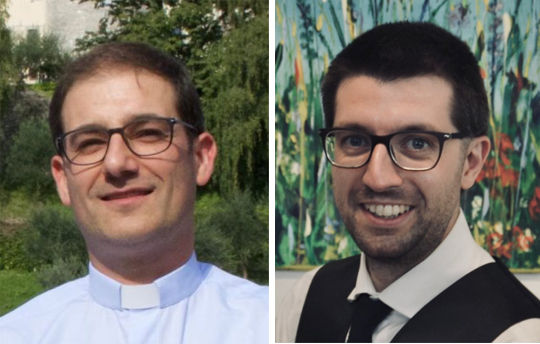 Don Daniele Antonello direttore di la Vita Cattolica e Radio Spazio, Giovanni Lesa all’Ufficio comunicazioni sociali