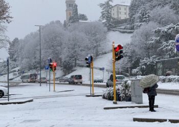 Nevica in tutto il Friuli, allerta strade ghiacciate