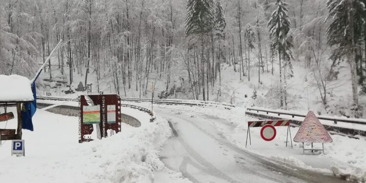 Nevicate eccezionali, isolata Sella Nevea