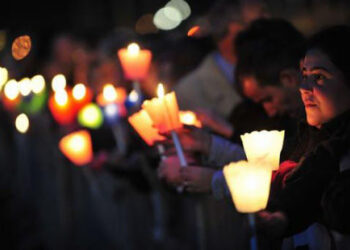Palmanova. In preghiera per il piccolo Stefano