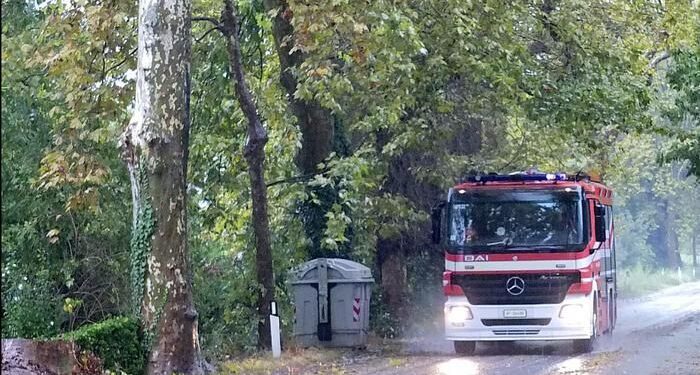 Pioggia e vento forte