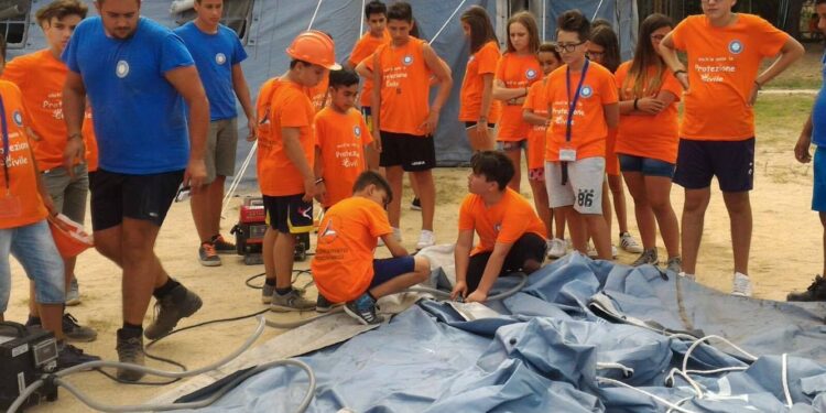 Protezione civile, campo per ragazzi 10-16 anni a Mortegliano