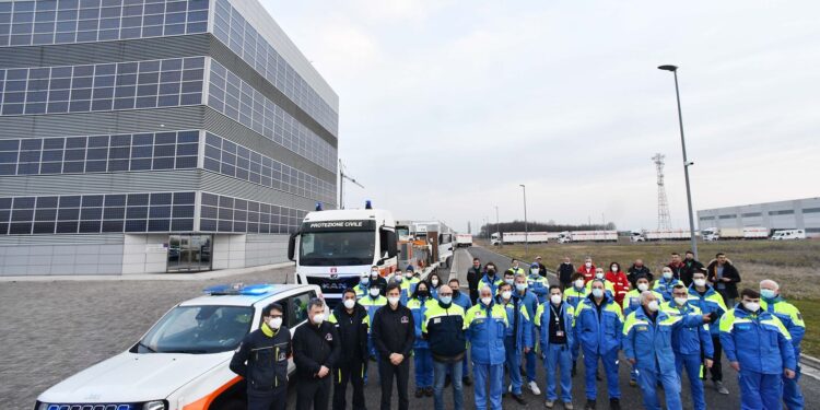 Protezione civile in viaggio verso la Slovacchia
