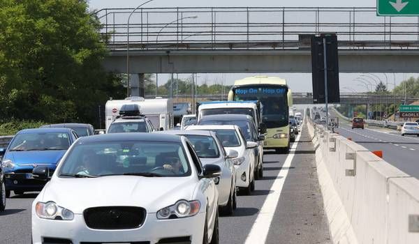 Traffico intenso nel ponte di Ferragosto