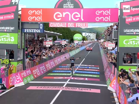 Un successo la tappa friulana del Giro da Palmanova a Cividale