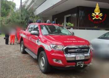 Vigili del fuoco al lavoro a Lignano