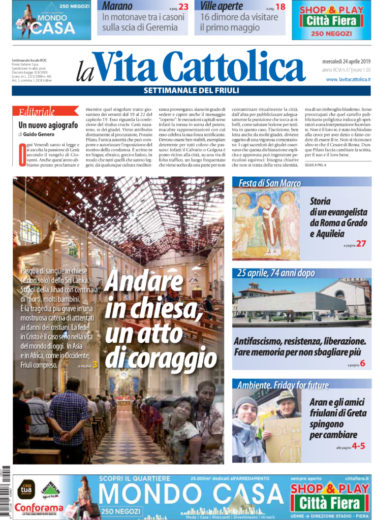 Mercoledì 24 aprile 2019