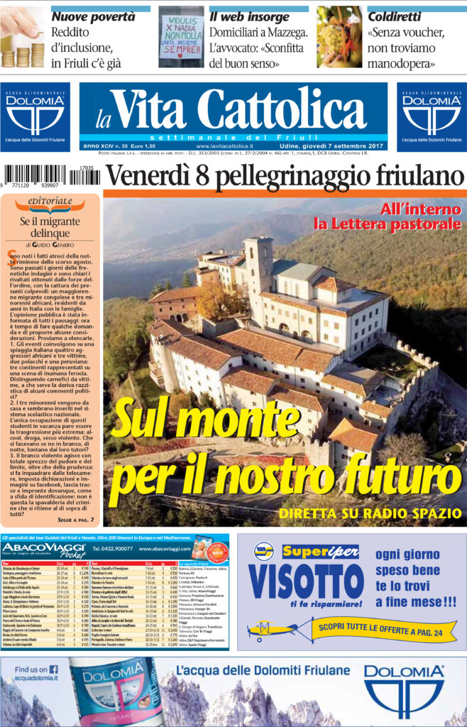 Giovedì 07 settembre 2017