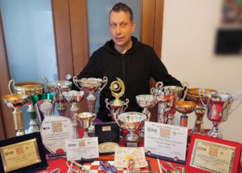 Matteo Zabai, campione italiano di problemi di dama