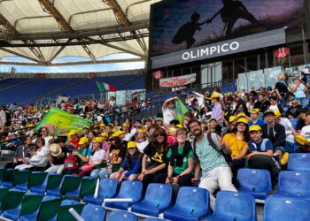 I bambini del Bearzi col Papa per la Giornata mondiale a loro dedicata