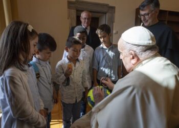 Anche i bambini del Bearzi da Papa Francesco