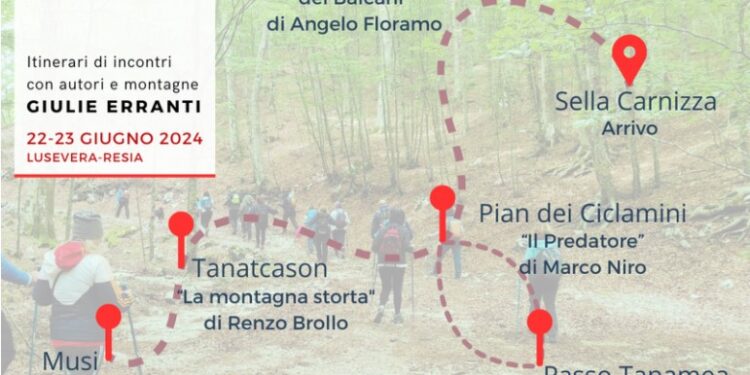 “Giulie erranti”, due giorni di trekking letterario