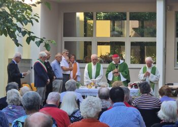 San Giorgio di Nogaro. Mons. Lamba in visita alla Casa di riposo