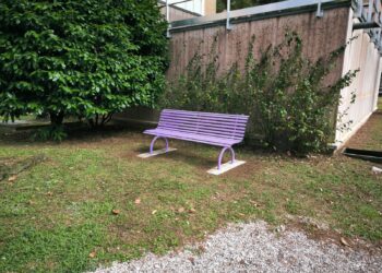 Stili di vita sani per battere l’Alzheimer. Panchina viola all’Ospedale di Udine