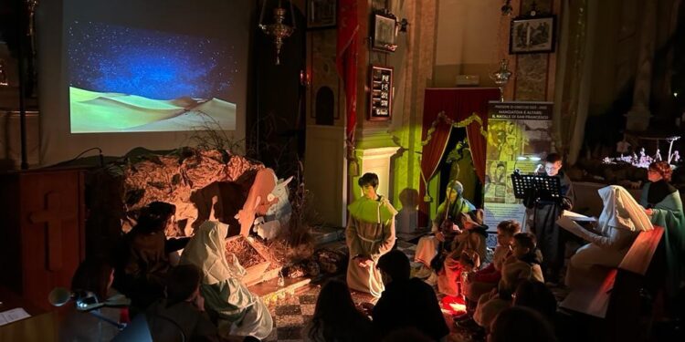 Castello di Porpetto. Rievocazione della Natività in compagnia di San Francesco