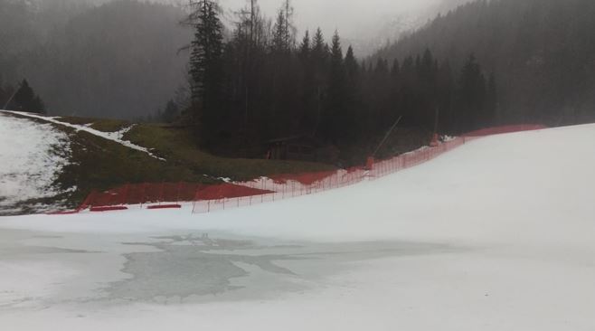 Troppa pioggia: annullata la tappa di Coppa Europa di sci alpino femminile a Sella Nevea