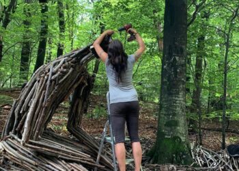 Le opere di Alessandra Aita in mostra a Trieste. «Intreccio i legni “vissuti” del Tagliamento coi sentimenti dell’essere umano»