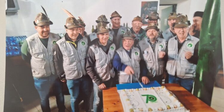 Villanova del Judrio. Alpini in festa per il 70° anniversario di fondazione del gruppo