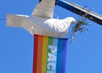 A Orzano vola la Colomba della pace