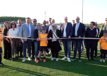 Muzzana del Turgnano. Nuovo campo da calcio in erba sintetica