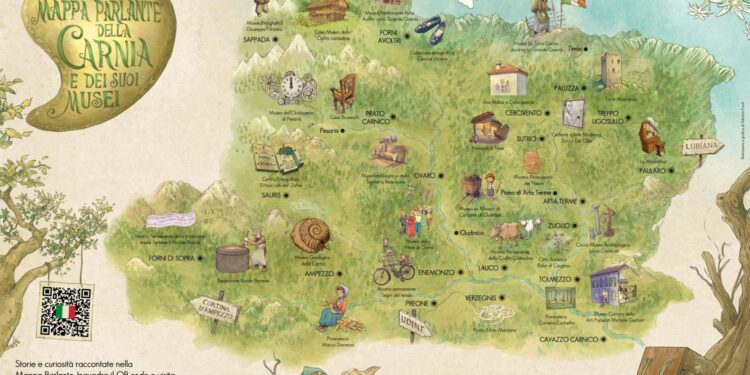 28 tra esposizioni e musei. È online la nuova “Mappa parlante” della Carnia