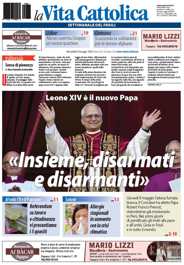 La Vita Cattolica n. 20 - 14 maggio 2025