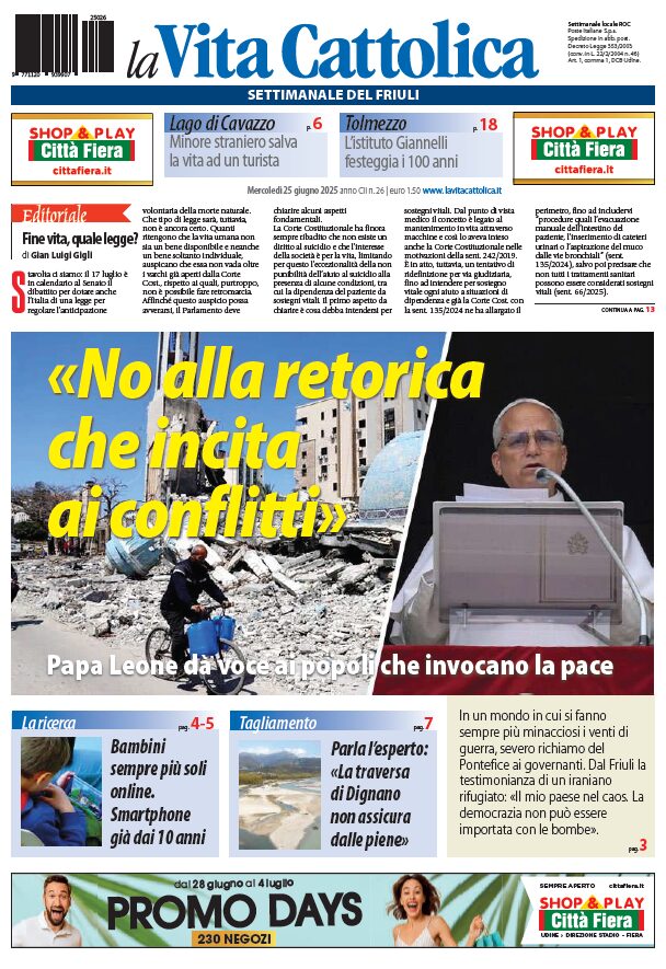 La Vita Cattolica n. 26 - 25 giugno 2025