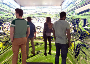 Palmanova. Grazie a un ascensore virtuale la città si può vedere dall’alto