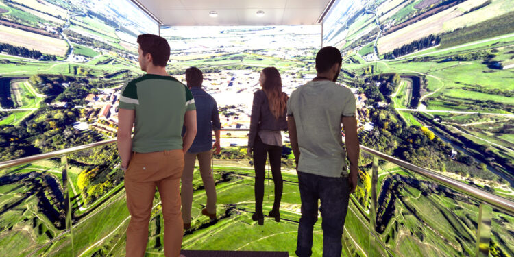 Palmanova. Grazie a un ascensore virtuale la città si può vedere dall’alto