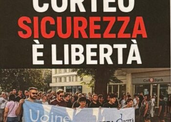 Corteo per la sicurezza a Udine