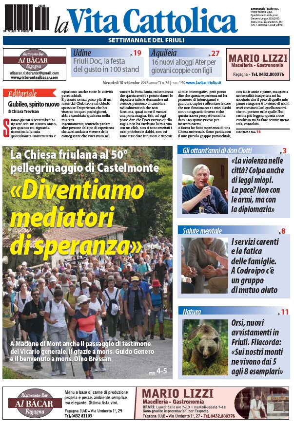 La Vita Cattolica n. 36 - 10 settembre 2025