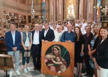 Sabbionera. Opera di Pillan donata al Santuario