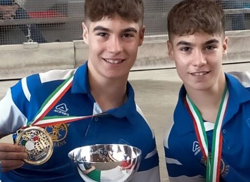 Bocce. Da Basiliano, i gemelli Riccardo e Tommaso campioni d’Italia Under 15