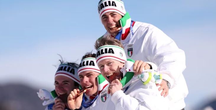 Per il sappadino Davide Graz, bronzo olimpico nella staffetta maschile di sci di fondo