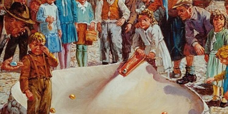 Ûfs, colombis e zûcs di Pasche