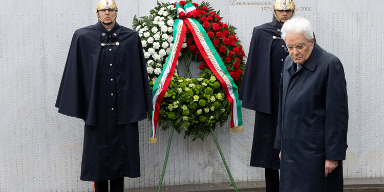 Mattarella a Gemona: friulani più forti dell’Orcolat