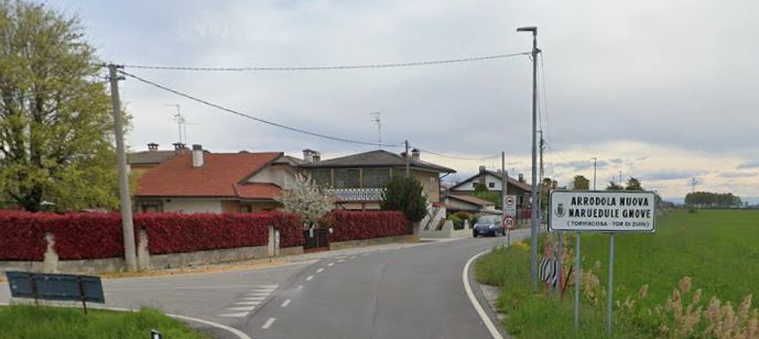 Torviscosa. Località Arrodola Nuova, ciclabile al via