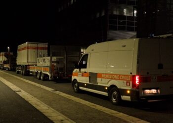 Protezione civile, partito un convoglio di aiuti per l’Ucraina