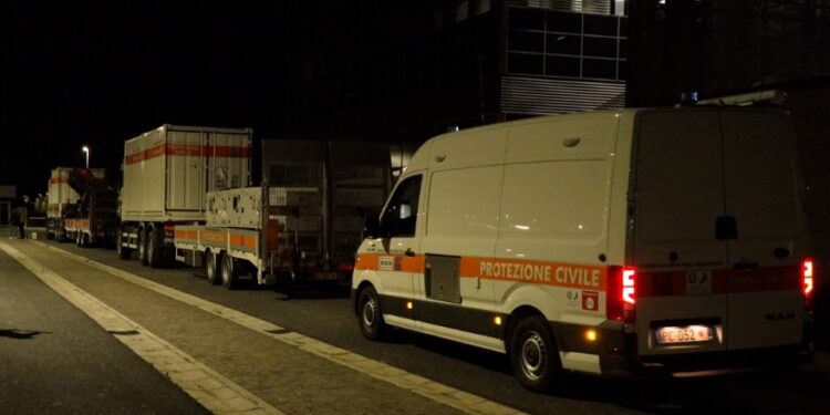 Protezione civile, partito un convoglio di aiuti per l’Ucraina