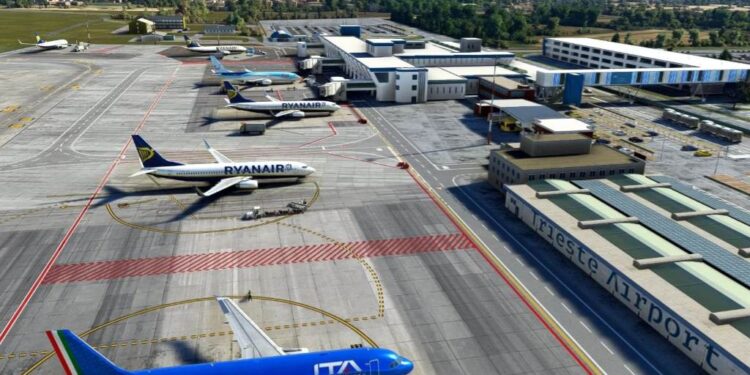 Guasto alla rete del traffico aereo, disagi all’aeroporto di Trieste